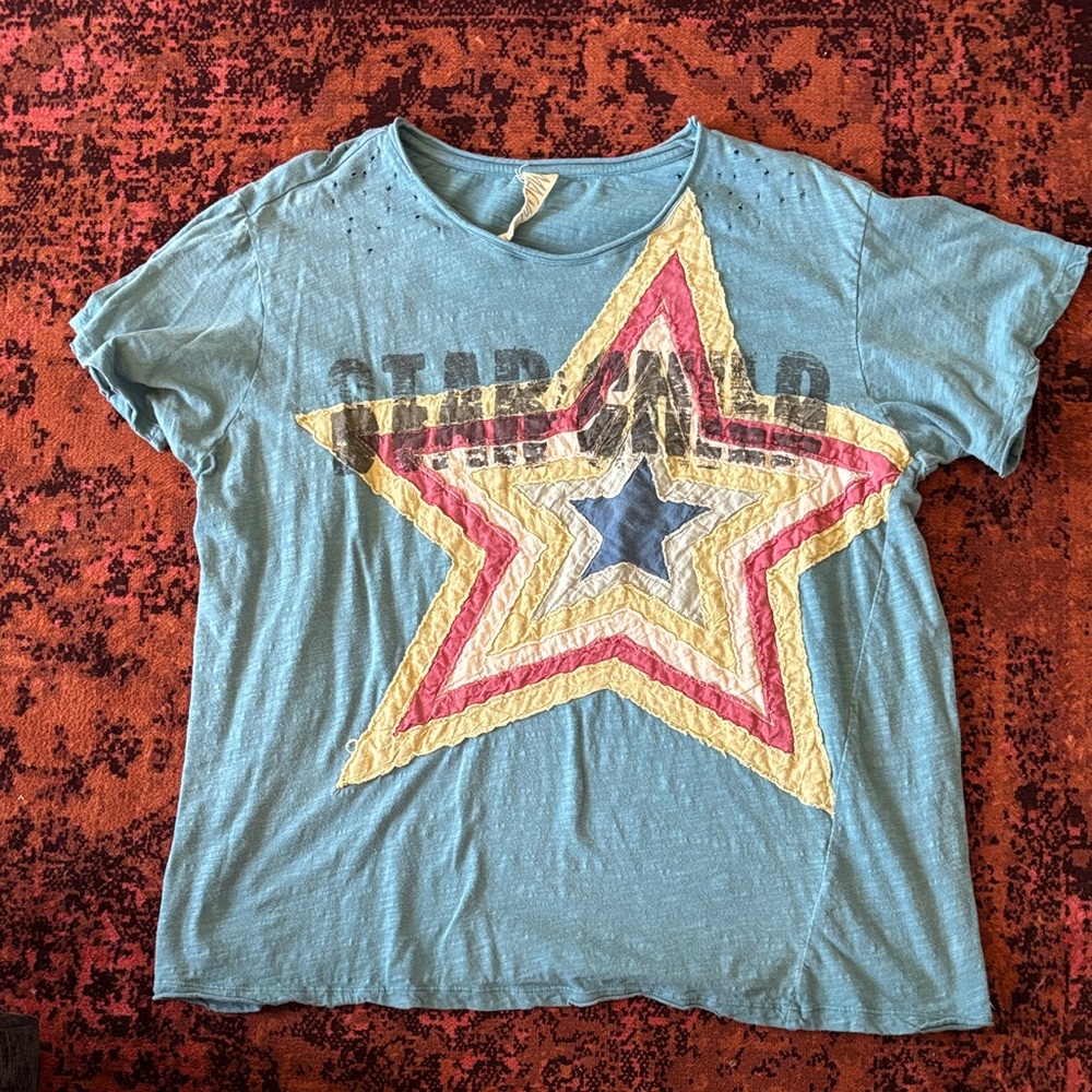 Magnolia Pearl t-Shirt - Blue and Yellow